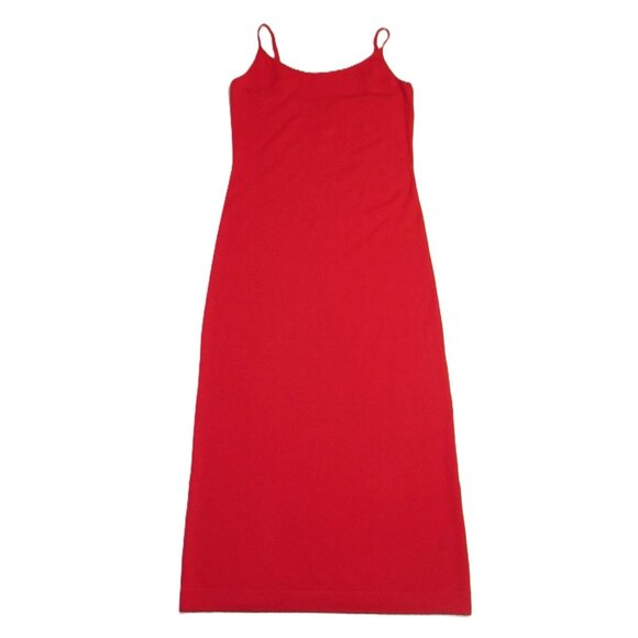 NWT J.Crew Featherweight Cashmere Blend Long Slip Dress in Holiday Red M - Picture 5 of 9